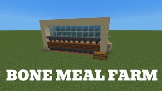 Bone Meal Farm Tutorial Minecraft Bedrock [upl. by Lindsy]