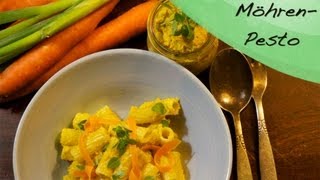 Kochen mit Mutterlandrand  Rigatoni mit Möhrenpesto [upl. by Belldame]