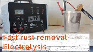 Fast Electrolysis Rust Removal 5 step fast nomessing guide to rust removal using electrolysis [upl. by Bowerman]