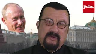 Theres something about the way Steven Seagal says Vladimir Putin [upl. by Liw672]