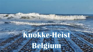 KnokkeHeist Belgium The Beach And City  Walking Around [upl. by Akeemat]