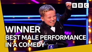 The HILARIOUS Lenny Rush wins Best Male Performance in a Comedy Programme 🎉  BAFTA TV Awards 2023 [upl. by Adnarom742]