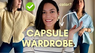 How to Create the Ultimate Spring CAPSULE Wardrobe with Color [upl. by Otsenre]