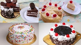 4 Easy Birthday Cake Recipe Without Oven  Yummy [upl. by Quintin249]