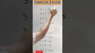 Table of 3 trick shortmath table tricklearn table of 3 only 2 Sec पाढा सीखें 2 का सबसे आसान तरीका [upl. by Power543]