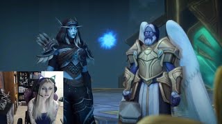 LadySurvival Reacts to quotAnduin Frees Arthas Ending Cinematicquot [upl. by Crockett]