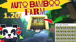 I Built an EASY Automatic Bamboo Farm in Minecraft [upl. by Nulubez]