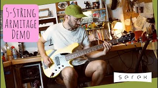 Serek Basses  5string Armitage Medium Scale Bass Demo  GampL MFD Pickups [upl. by Claudie]