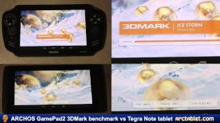 ARCHOS GamePad 2 3DMark benchmark vs Tegra Note part 22 [upl. by Dwan]