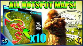 ALL 15 HOTSPOT MAPS  New England Mountains Guide  theHunter Call of the Wild [upl. by Niltak]