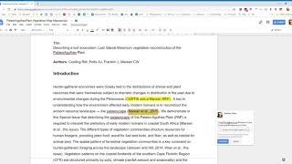 Using Google Docs tutorial for manuscript collaboration [upl. by Odnaloy]