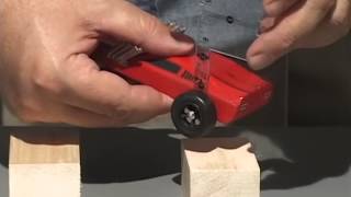 Installing Nailtype Axles  Pinewood Racing Car  PineCar Derby [upl. by Attolrac]