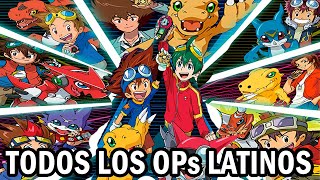 DIGIMON  Todos los Openings en Español LATAM 1999  2020 [upl. by Nivrek]