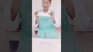 How to wear sterile gloves using sterile technique for OT or dressing 🧤nurselifetutorialpractical [upl. by Cirle]