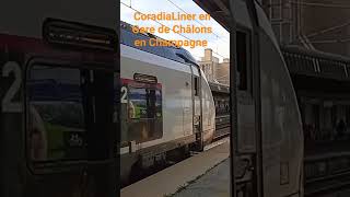 B85000 CoradiaLiner en Gare de Châlons en Champagne shortsvideo train B85000 [upl. by Bo708]