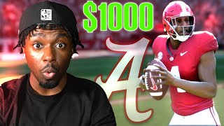 I WAGERED 1000 vs A PRO PLAYER  College Football 25 Gameplay [upl. by Yarvis]