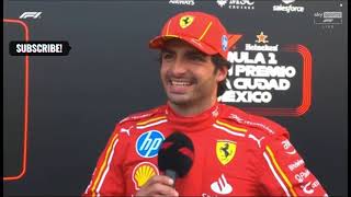 Carlos Sainz Post Qualifying Interview  Mexico GP 2024 [upl. by Hennessey]