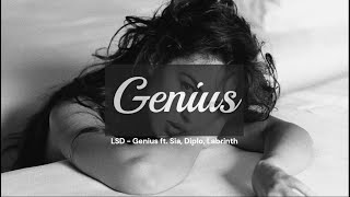 LSD  Genius lyrics ft Sia Diplo Labrinth [upl. by Molini]