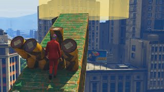 NOT SO EPIC PARKOUR GTA 5 Funny Moments [upl. by Adiarf]