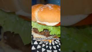 Chickpea Mushroom Burgers vegetarian chickpeas burgers dinner recipes recipe meals veggies [upl. by Vite]