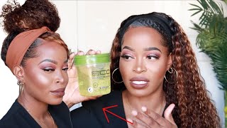 YOUVE BEEN DOING IT WRONG😱 How to Make Your Headband Wig Look Natural NO GLUE ft Westkiss hair [upl. by Sheffie]