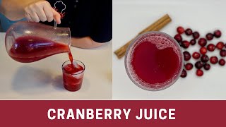 How to Make Cranberry Juice at Home Protect your Heart amp Brain  The Frugal Chef [upl. by Weinert]