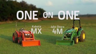 John Deere 4M Series vs Kubota MX Compact Utility Tractors [upl. by Eixirt152]