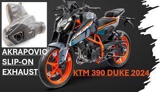 KTM 390 Duke 2024  Akrapovic Exhaust Installation [upl. by Poll868]