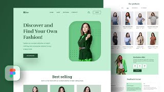 Fashion Website Design in Figma  Ecommerce Website [upl. by Feliks]