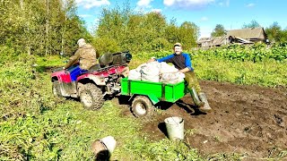 КОПАЕМ КАРТОФЕЛЬ В ДЕРЕВНЕ ПЕРЕДЕЛАЛИ ОКУЧНИК В КОПАЛКУ ВЕЧЕРНЯЯ ОХОТА НА УТОК [upl. by Anissej225]