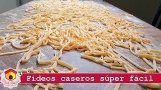 FIDEOS CASEROS fáciles SIN MAQUINA en minutos [upl. by Nohtiek]