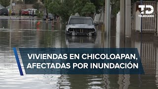 Se inunda San José y Piedras Negras Chicoloapan vecinos denuncian mala infraestructura en drenaje [upl. by Yelehsa]