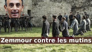 Zemmour contre lHistoire  Non les mutins ne voulaient par la poursuite des offensives [upl. by Tebzil]