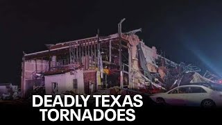 Texas Tornado Outbreak Multiple deaths dozens injured in North Texas [upl. by Adabelle]