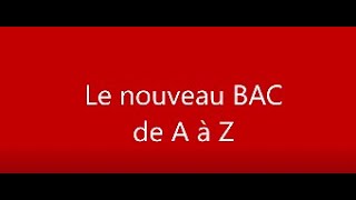 APRES LE COLLEGE  LE NOUVEAU BAC de A à Z en 3 minutes [upl. by Oynotna]