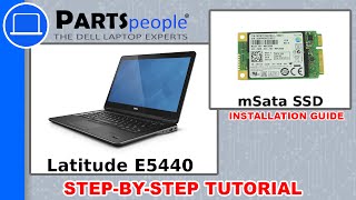 Dell Latitude E5440 mSata Solid State Drive HowTo Video Tutorial [upl. by Onateyac]