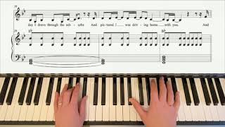 Piano Playalong DRIVERS LICENSE by Olivia Rodrigo Intermediate with Sheet Music [upl. by Kendre]