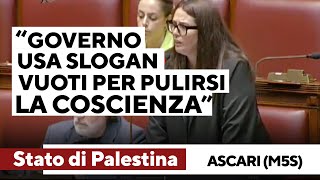 Stato di Palestina Ascari M5s quotDal governo solo slogan vuoti per pulirsi la coscienzaquot [upl. by Alake696]