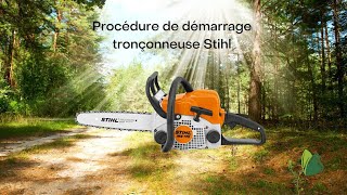 Comment démarrer sa tronçonneuse Stihl [upl. by Elsa544]