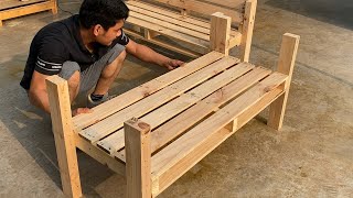 Creative Pallet Recycling Ideas You Have Never Seen Before  How To Create A Beautiful Pallet Sofa [upl. by Bale152]