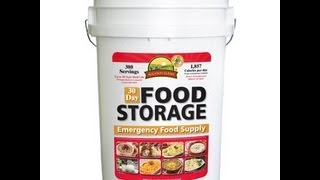 30 Day Food Storage Pail Augason Farms Review [upl. by Howe]