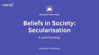 Secularisation  Beliefs in Society  ALevel Sociology [upl. by Aleuname956]