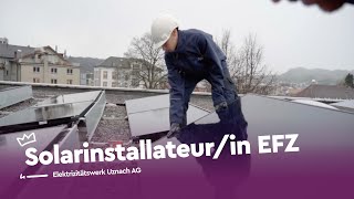 Strahle als Solarinstallateurin EFZ  EWU  Lehrstellenvideo  Yousty [upl. by Ahtaela]