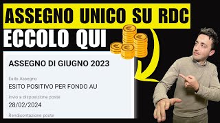 ASSEGNO UNICO su RDC a FEBBRAIO SI PAGA per chi SCREEN [upl. by Chrystal925]