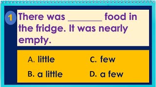 Basic Grammar Test  Quantifiers [upl. by Lorens295]