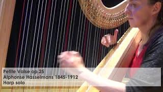 Petite Valse op25  Alphonse Hasselmans Silke Aichhorn Harp solo [upl. by Enelak897]