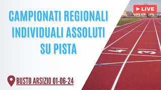 CAMPIONATI REGIONALI INDIVIDUALI ASSOLUTI SU PISTA  BUSTO ARSIZIO 010624 [upl. by Yelkreb]