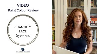 Paint Colour Review Benjamin Moore Chantilly Lace OC65 [upl. by Ahseeyt695]