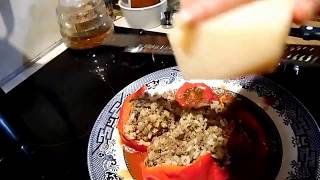 How to make Stuffed Bell Peppers Cooking Recipe [upl. by Nayek]