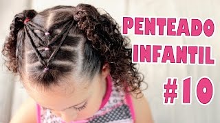 Penteado Infantil Fácil e Divertido com Ligas de Silicone 10 Sr e Sra Martinez [upl. by Anomis47]